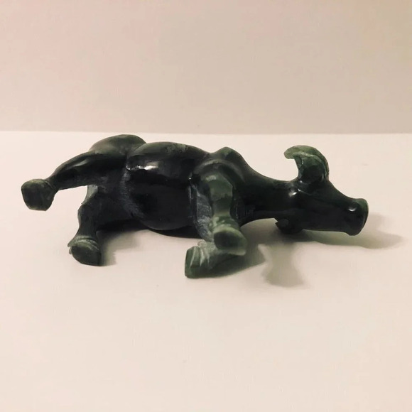 Vintage Stone  Water Buffalo 4 Inch Long Figurine - Picture 9 of 16